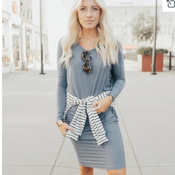 CJLA Everyday Dress in Navy